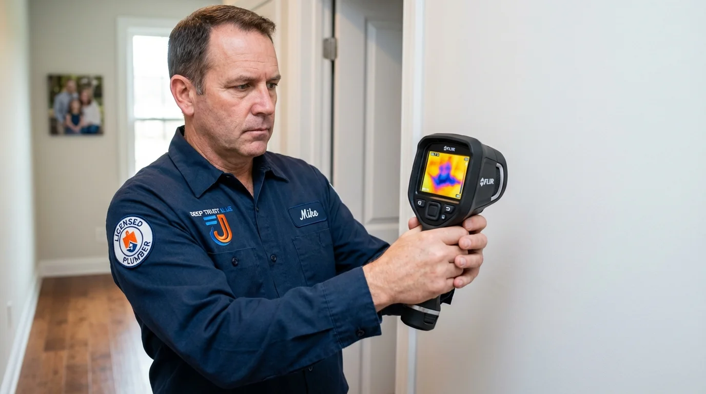 Thermal imaging leak detection by Johns Plumbing LLC in Stigler